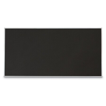 United Visual Products Corkboard, Fabric, Blk/Lime, 2 Door, 48x36" UV303-BLACK-KEYLIME
